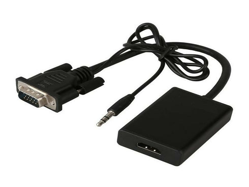 HD VGA To HDMI with 3.5mm Audio Adapter Cable SE-CL01